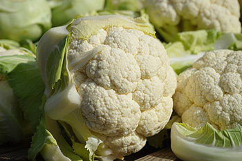 Cauliflower contains multiple antioxidants which may contribute to a reduction in cardiovascular disease and cancer.